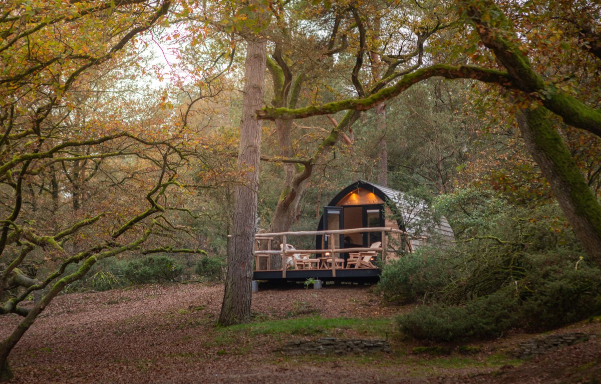 Natuurpod (1 oder 2 Personen) Landgoedcamping Het Meuleman