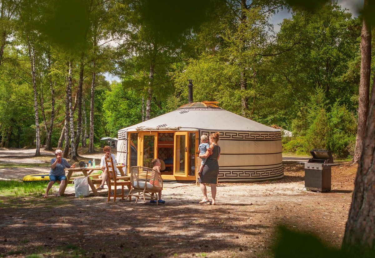 Luxe 4-persoons yurt op Landgoedcamping Het Meuleman